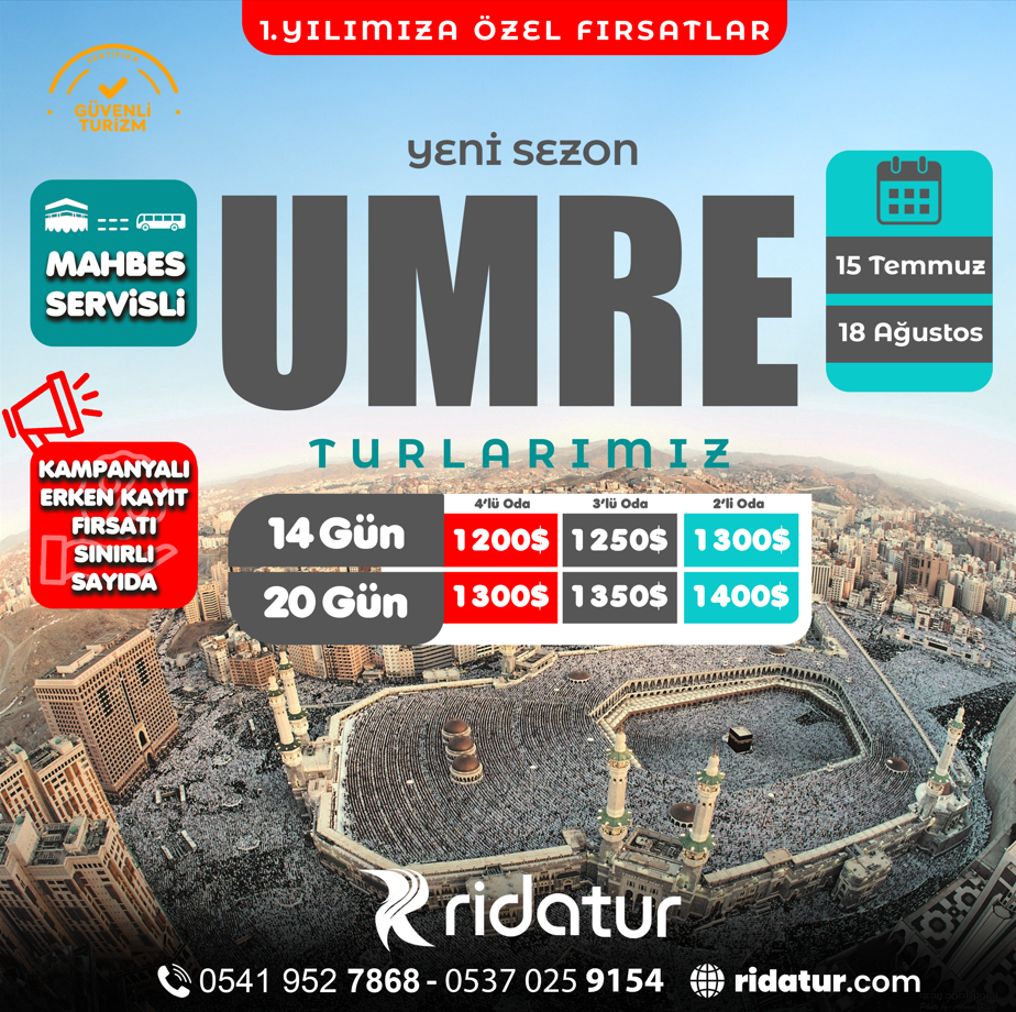 Yeni Sezon Kampanyalı Umre