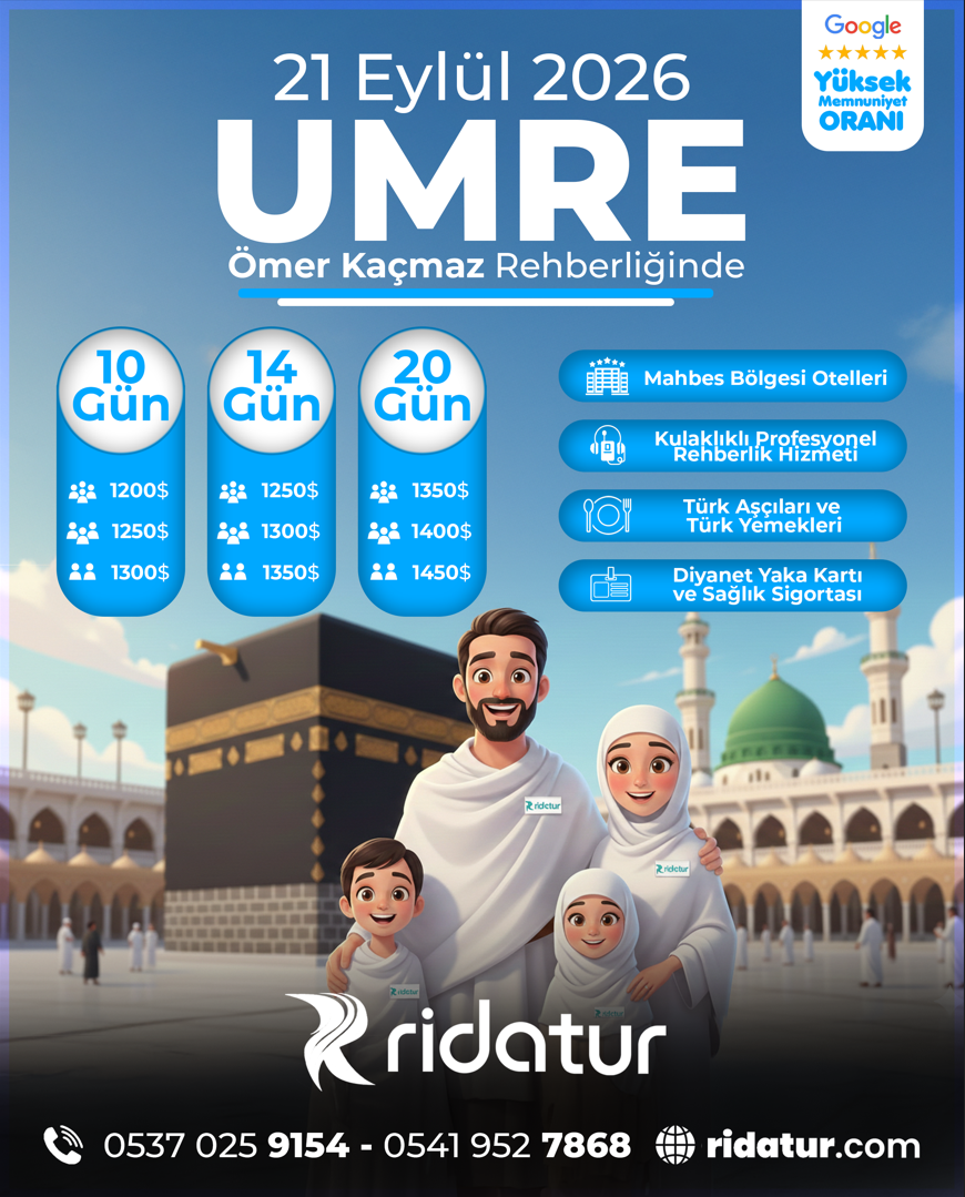 21 Eylül Ekonomik Umre Paketi