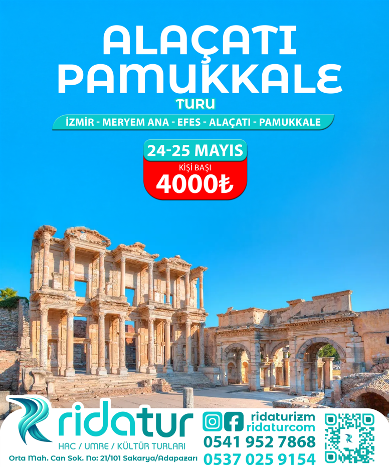 İzmir Alaçatı Pamukkale Turu